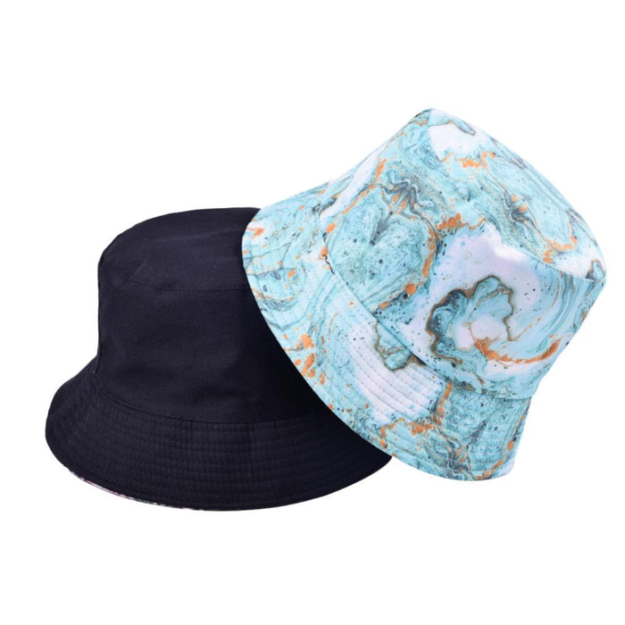 Rendering Printed Fisherman Hat Fashion Sunshade Wide-brimmed Cap