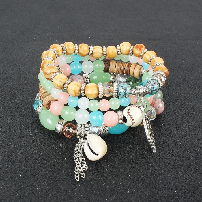Personalized National Style Multi-layer Beaded Shell Bracelet Accessories