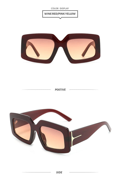 T-box Sunglasses stripe RETRO SUNGLASSES