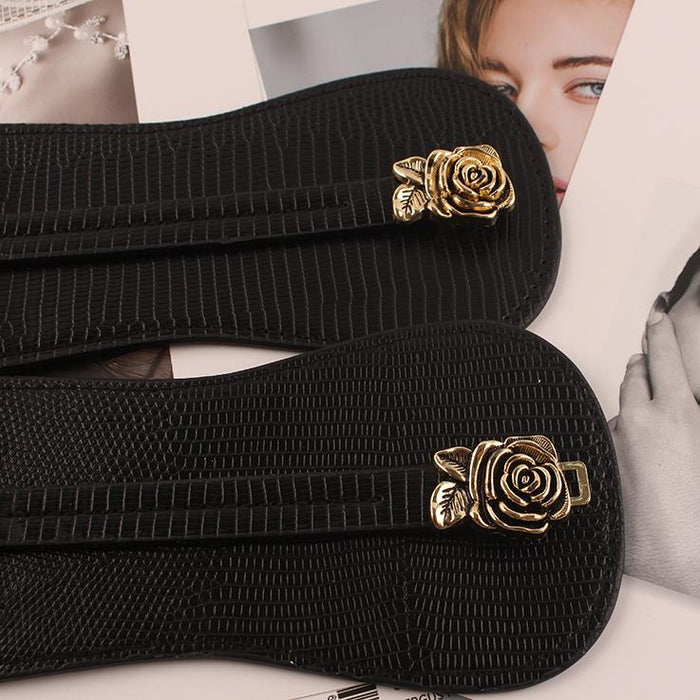 Women's Fashion Simple Red Decorative Girdle Belt