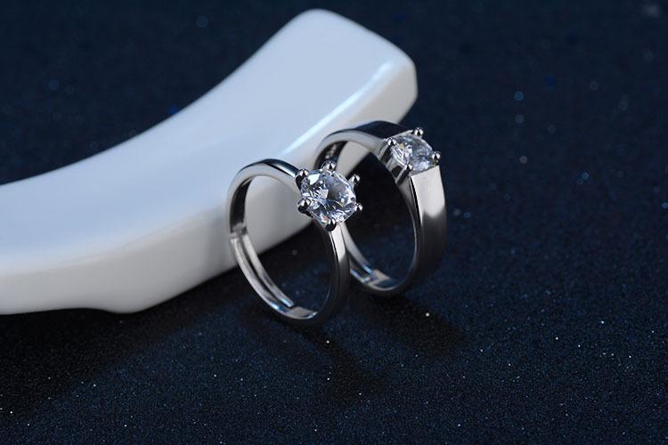 New Simple Creative Couple Opening Ring