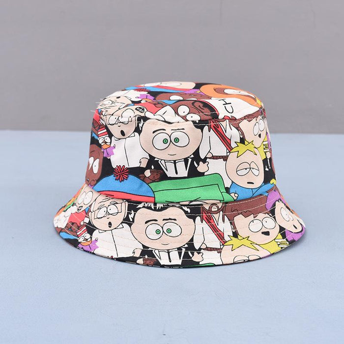 Children's Summer Outdoor Cartoon Printing Sunshade Hat