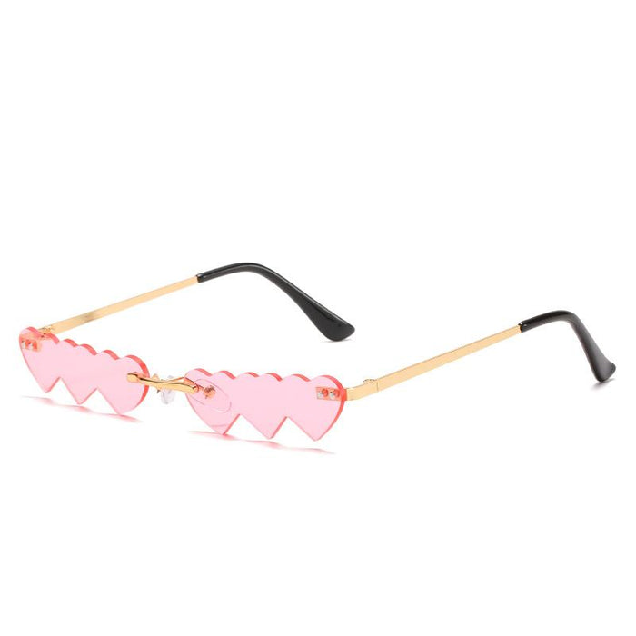 Sunglasses Women's personality frameless love