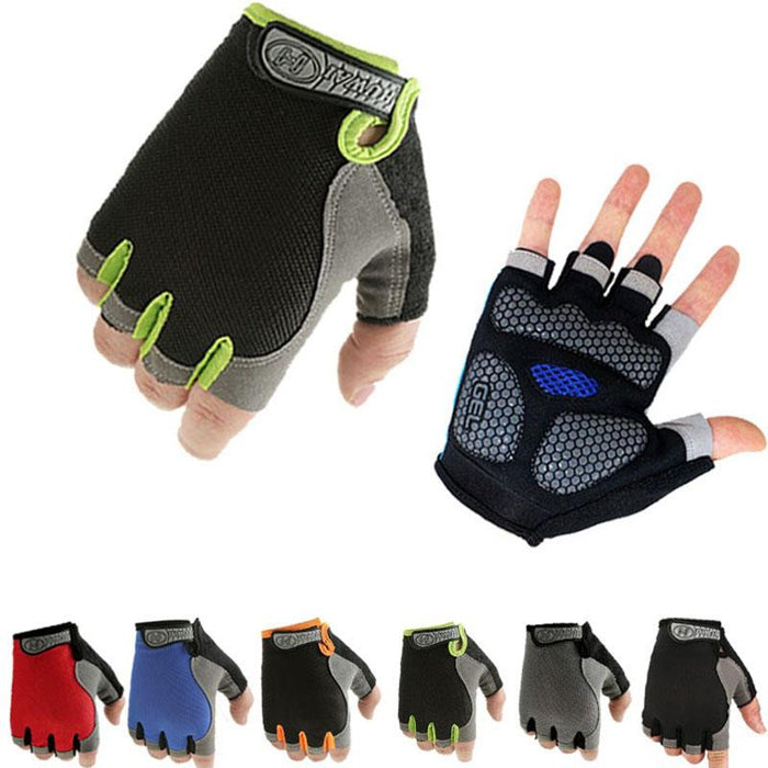 Anti Slip Shock Breathable Half Finger Gloves