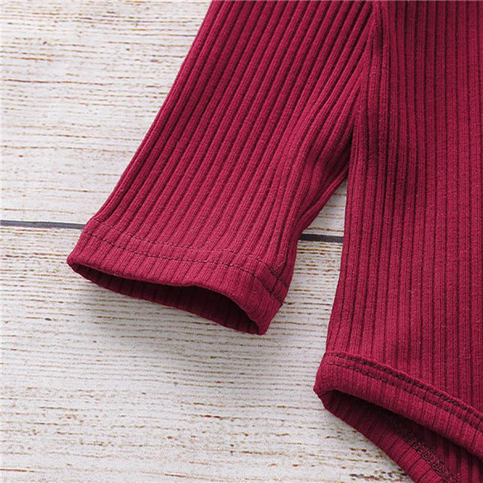 Printed long sleeve Khaki Pants baby 3-piece set