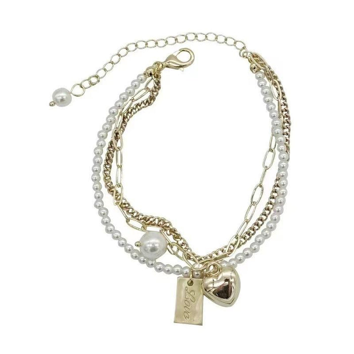 Temperament Versatile Small Fresh Letter Adjustable Bracelet