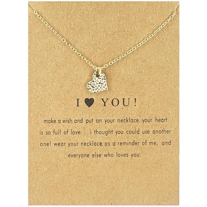 Card Love Horseshoe Five Pointed Star 8-character Skull Short Necklace