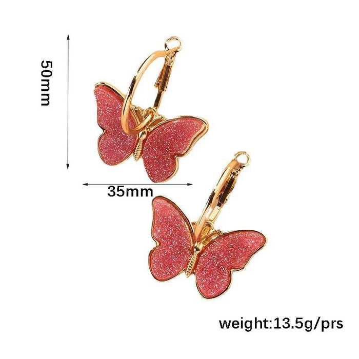 Fashion Simple Butterfly Earrings Women's Earrings