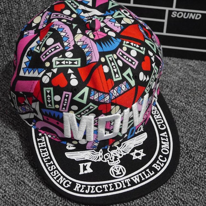 Parent-Child Alphabet Embroidered Flat Brim Hip Hop Kids Sunshade Baseball Cap