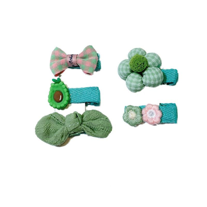 Children's hairpin set cloth hair accessories