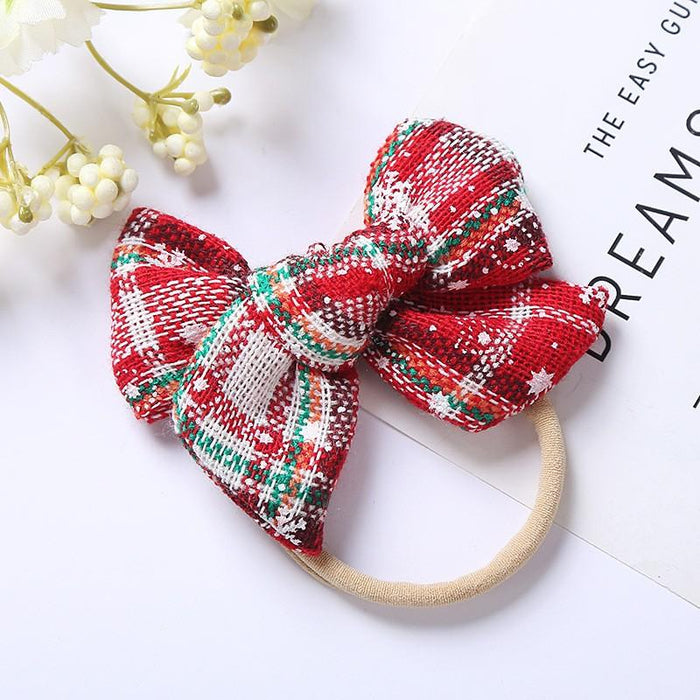 Children's Hair Tie Christmas Bow Hair Accessories