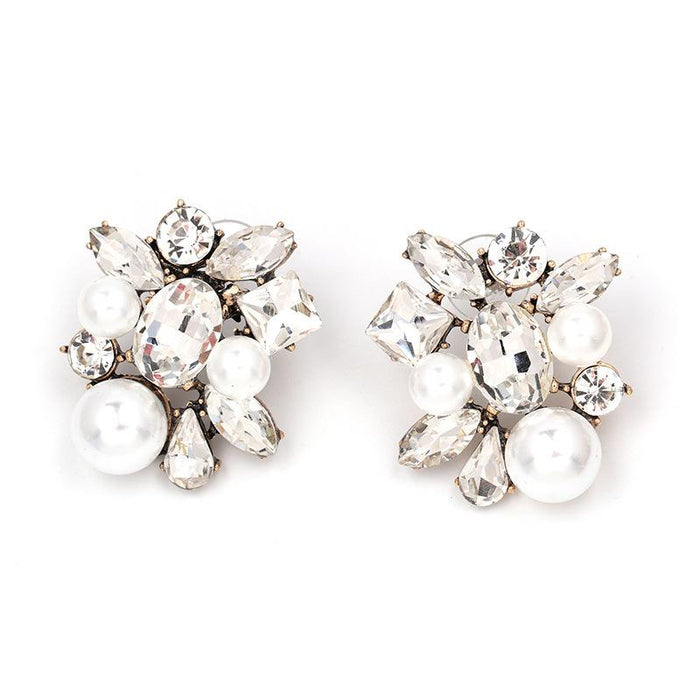 New exaggerated fashion female Earrings accessories Inlaid Rhinestone