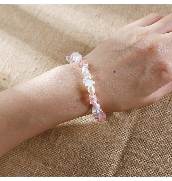 Handmade Agate Crystal Beaded Bracelet