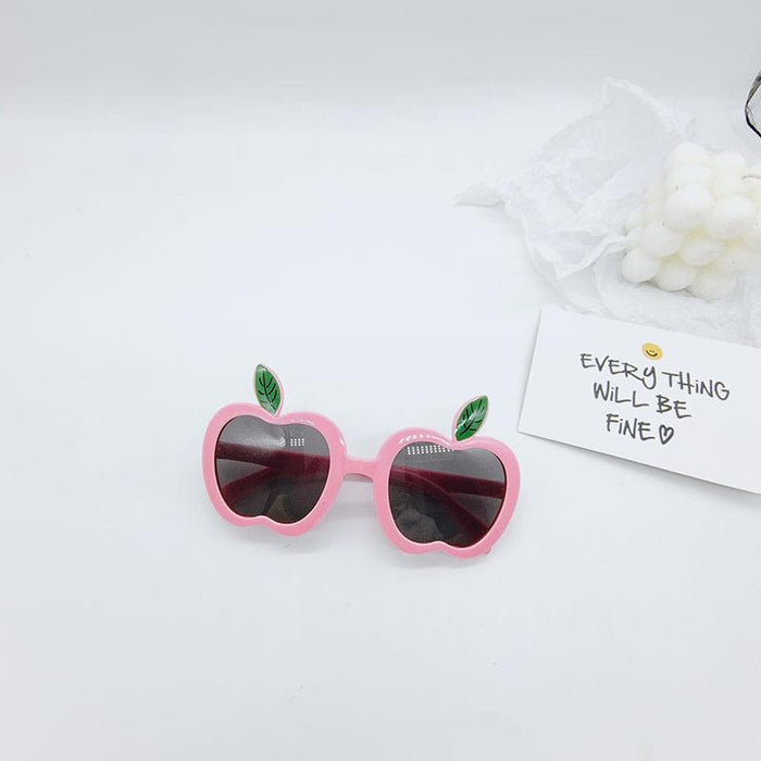 Cute Cartoon Apple Children's Anti Ultraviolet Sunglasses