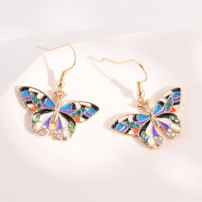 New Colorful Butterfly Women's Earrings