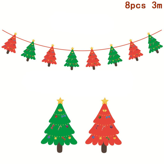 2022 Wooden Christmas Door Hanging Oranments