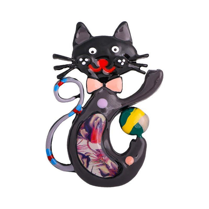 New Cartoon Hat Cat Brooch Creative Female Pin