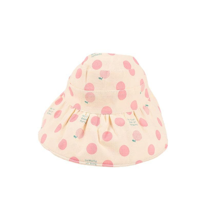Summer Colorful Dot Children's Foldable Empty Top Sunshade Hat