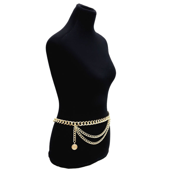 Exaggerated Sexy Pendant Body Chain Tassel Multi-layer Waist Chain