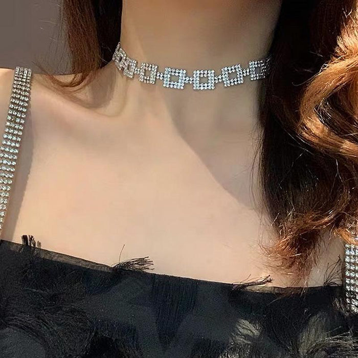 New Fashion Rhinestone Women's Neckchain Dress Necklace