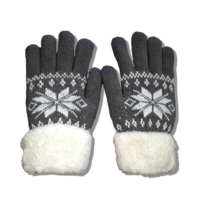 Thick Cashmere Two Layer Winter Gloves