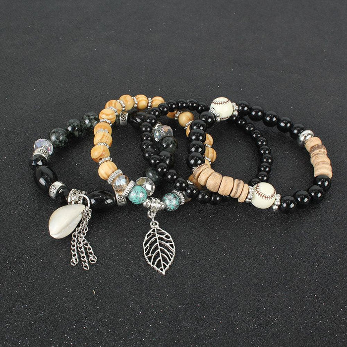 Personalized National Style Multi-layer Beaded Shell Bracelet Accessories
