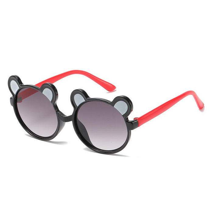 Round frame bear children's Sunglasses