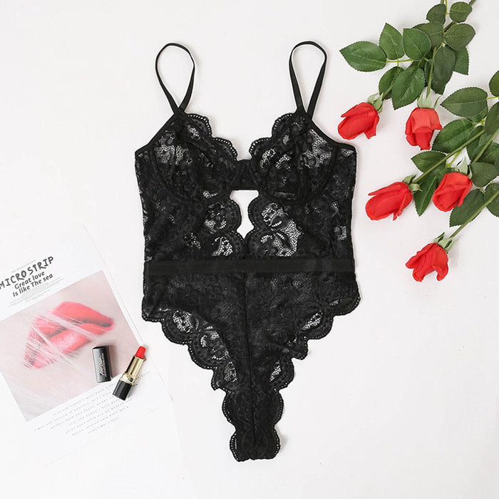 Women's Lace Sexy Bodysuit Babydoll One-piece Lingerie
