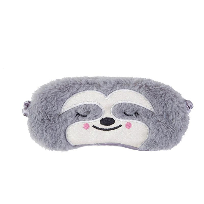 Cute Cartoon Plush Sleeping Panda Sloth Embroidery Eye Mask