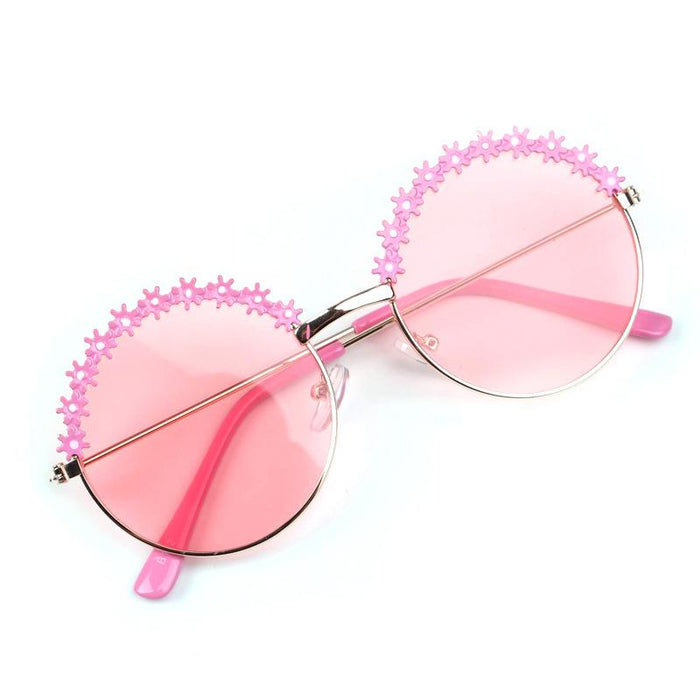 Children's sunglasses metal round frame sunglasses