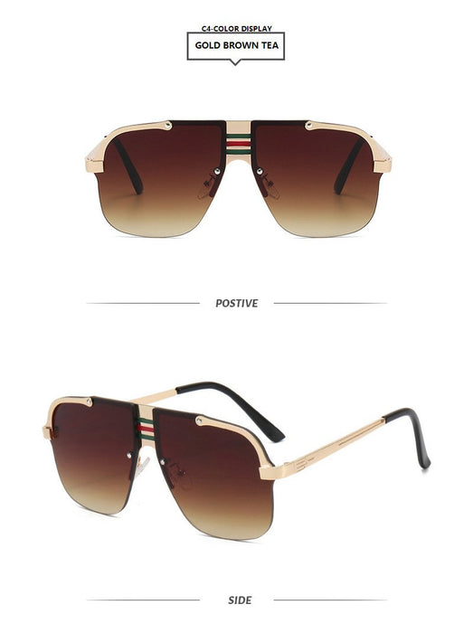 Square large frame sunglasses