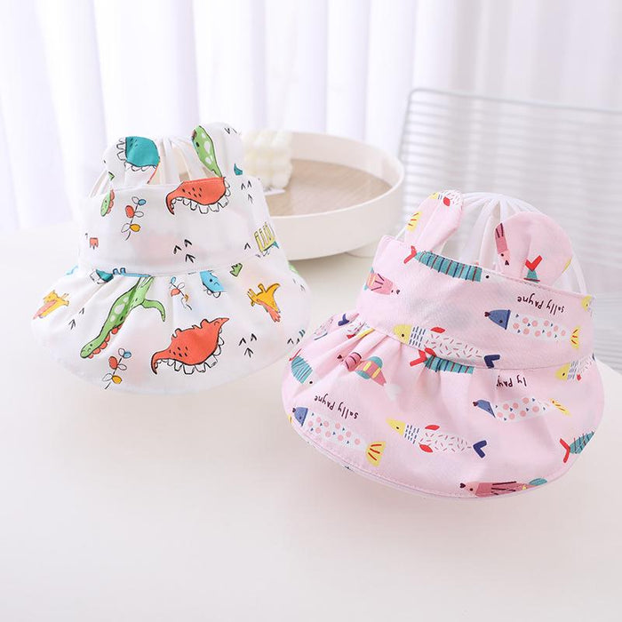 Summer Children Cartoon Animal Ears Empty Sun Hat