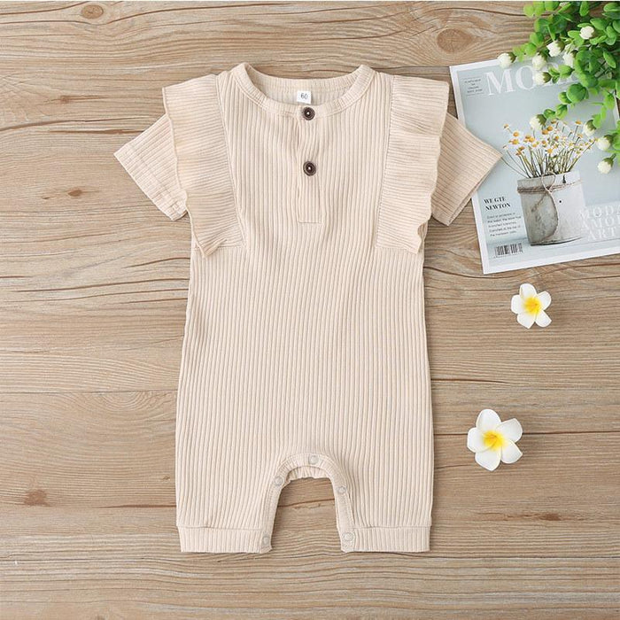 Summer Infant 5-color Ruffle Jumpsuit