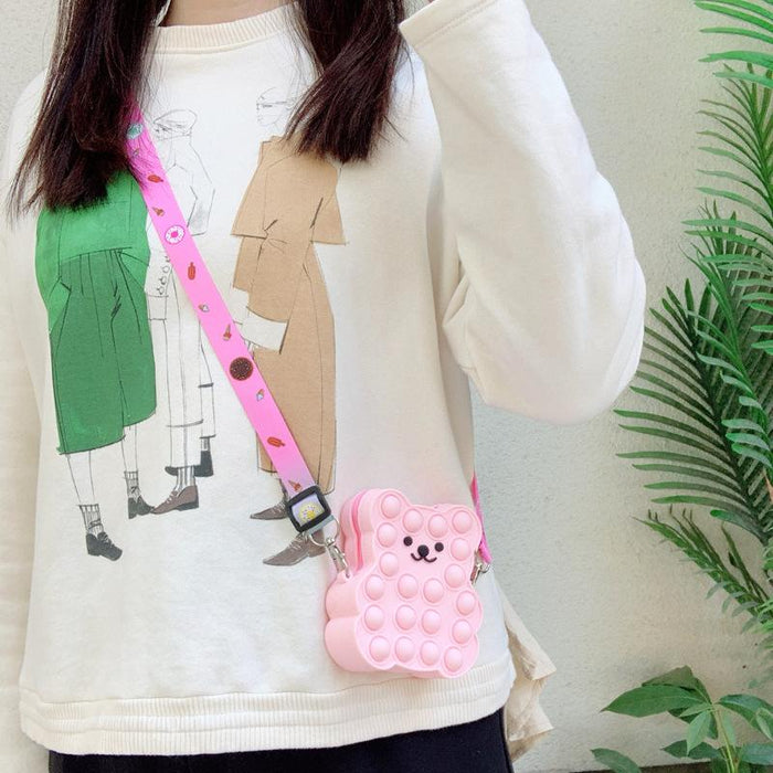 Children's bear soft silicone decompression toy