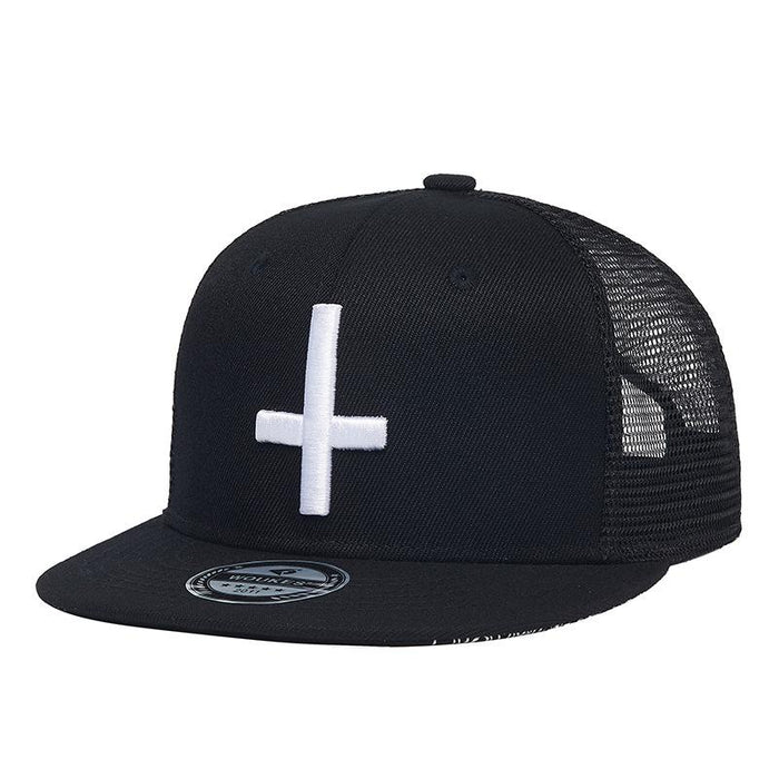 New Street Versatile Cross Embroidered Baseball Cap