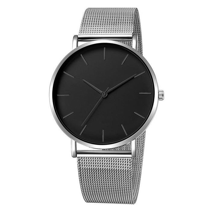 Fashion Quartz Watch Women Mesh Stainless Steel Wrist Watch