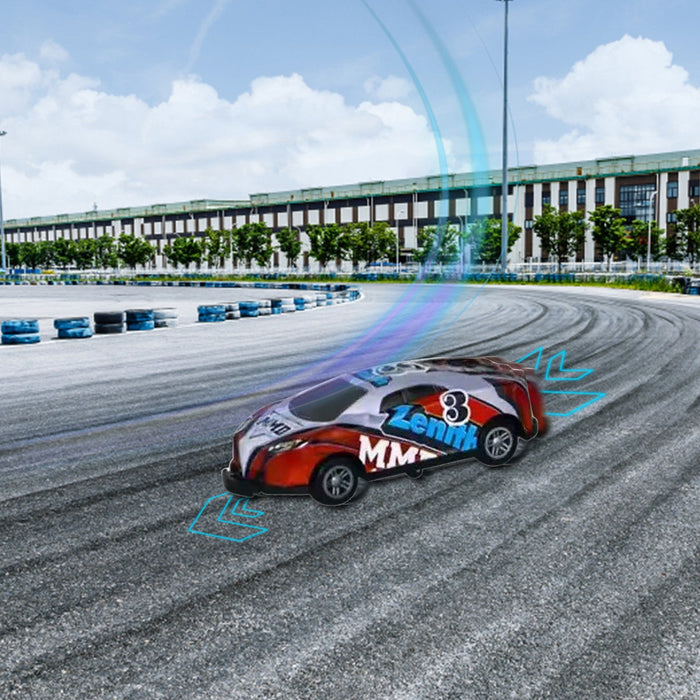 Flip stunt car alloy pull back four-wheel drive racing car