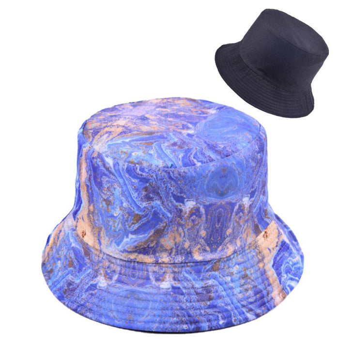 Rendering Printed Fisherman Hat Fashion Sunshade Wide-brimmed Cap