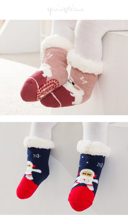 Winter Baby Cartoon Christmas Socks