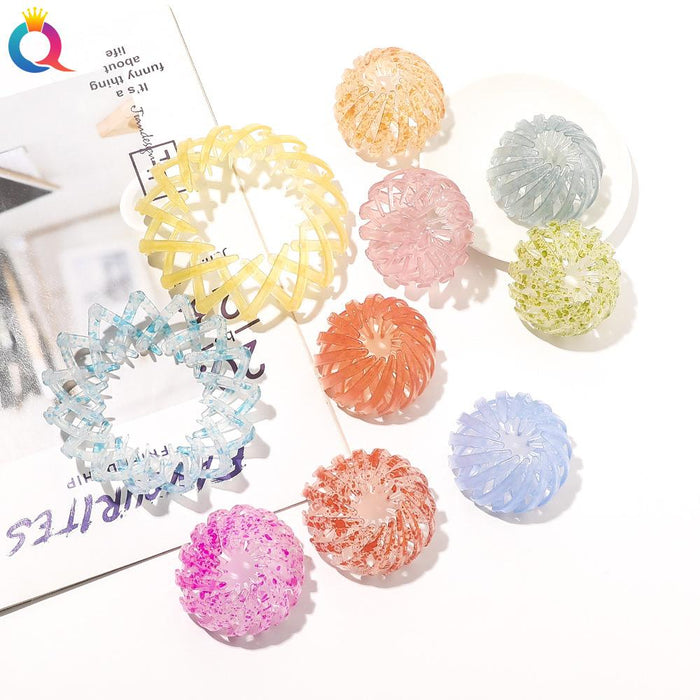 Frosted lazy bird's nest hair iron