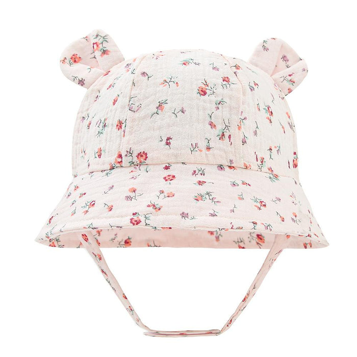 Cotton Sun Hat Children Outdoor Rabbit Ear Beach Caps
