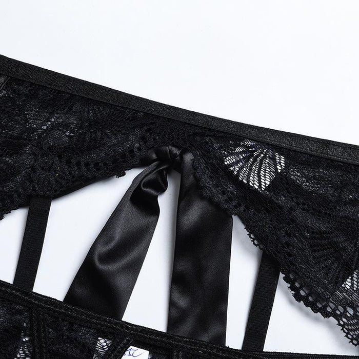 Women's Sexy Lingerie Lace Bowknot Underwear Set