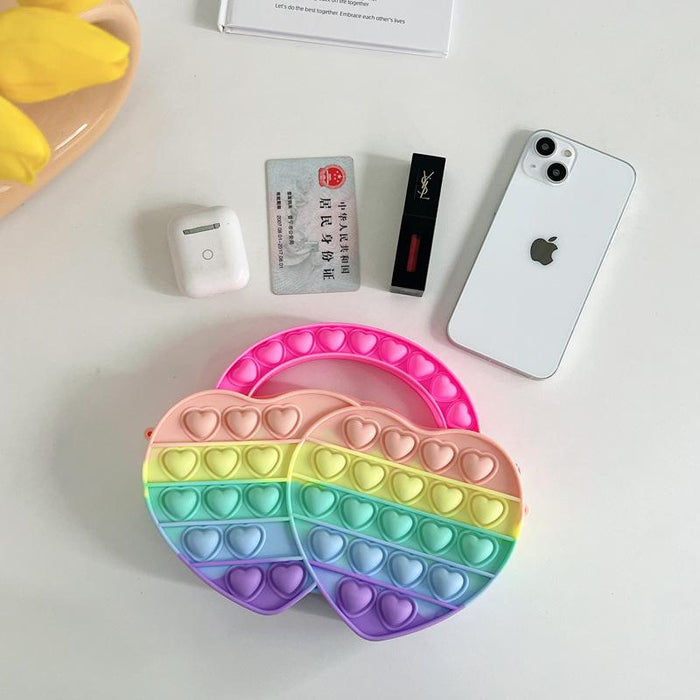 Decompression puzzle bag cartoon children's coin purse toy