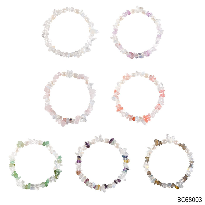 Handmade Agate Crystal Beaded Bracelet