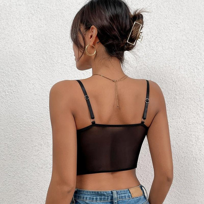 Women Sexy Lingerie Lace Corset Fashion Tank Top