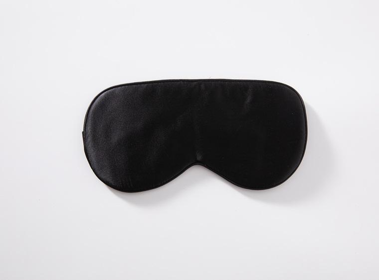 Simple Black Aviation Eye Protection Silk Eye Mask