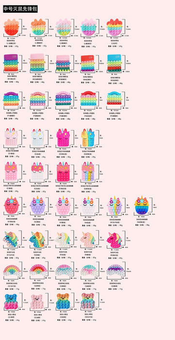 Children's bear soft silicone decompression toy