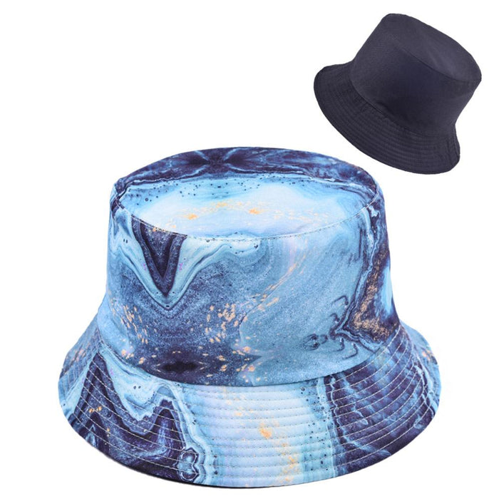 Rendering Printed Fisherman Hat Fashion Sunshade Wide-brimmed Cap
