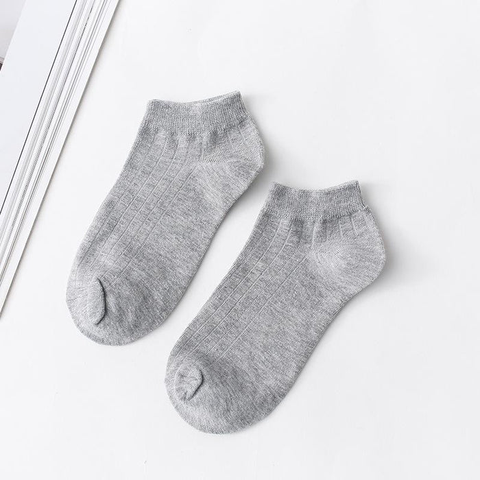 New Solid Color Boat Socks Short Low Cotton Socks