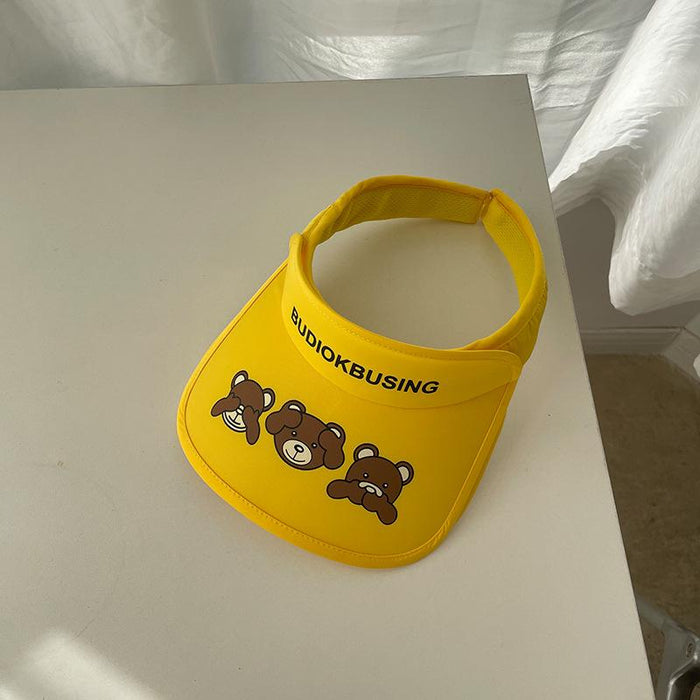 Summer Cute Cat Ears Children‘s Wide Brim Sun Hat